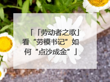 「劳动者之歌」看“劳模书记”如何“点沙成金”