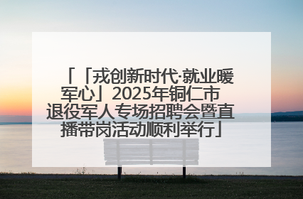 「戎创新时代·就业暖军心」2025年铜仁市退役军人专场招聘会暨直播带岗活动顺利举行