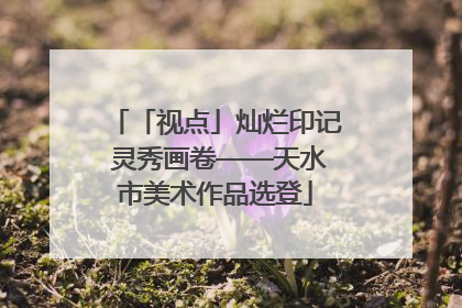 「视点」灿烂印记 灵秀画卷——天水市美术作品选登