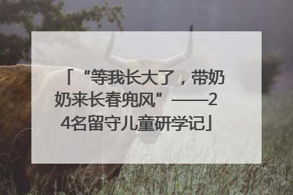 “等我长大了，带奶奶来长春兜风”——24名留守儿童研学记