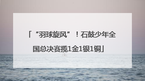 “羽球旋风”！石鼓少年全国总决赛揽1金1银1铜