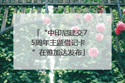 “中印尼建交75周年主题借记卡”在雅加达发布
