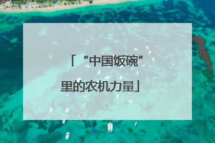 “中国饭碗”里的农机力量