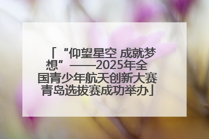 “仰望星空 成就梦想”——2025年全国青少年航天创新大赛青岛选拔赛成功举办