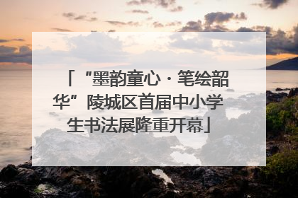 “墨韵童心・笔绘韶华”陵城区首届中小学生书法展隆重开幕