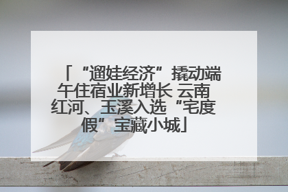 “遛娃经济”撬动端午住宿业新增长 云南红河、玉溪入选“宅度假”宝藏小城