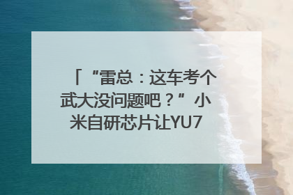“雷总：这车考个武大没问题吧？”小米自研芯片让YU7会学习｜汽车科技