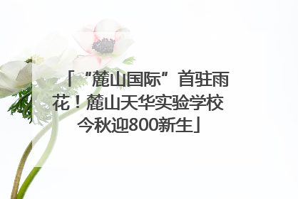 “麓山国际”首驻雨花！麓山天华实验学校今秋迎800新生