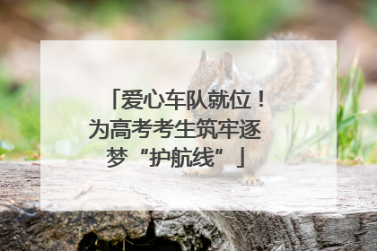 爱心车队就位！为高考考生筑牢逐梦“护航线”