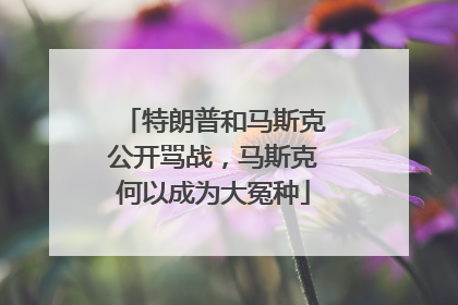 特朗普和马斯克公开骂战，马斯克何以成为大冤种