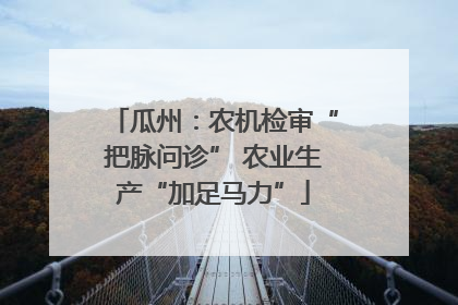 瓜州：农机检审“把脉问诊” 农业生产“加足马力”