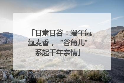 甘肃甘谷：端午氤氲麦香，“谷角儿”系起千年亲情