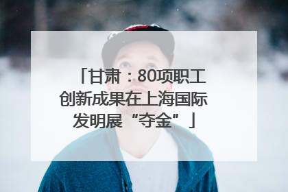 甘肃：80项职工创新成果在上海国际发明展“夺金”