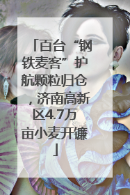 百台“钢铁麦客”护航颗粒归仓，济南高新区4.7万亩小麦开镰