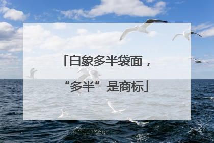 白象多半袋面，“多半”是商标
