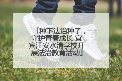 种下法治种子，守护青春成长 宜宾江安水清学校开展法治教育活动