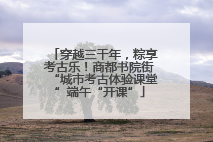 穿越三千年，粽享考古乐！商都书院街“城市考古体验课堂”端午“开课”