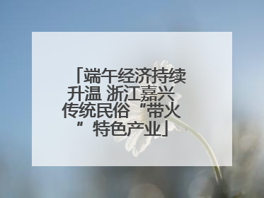 端午经济持续升温 浙江嘉兴传统民俗“带火”特色产业