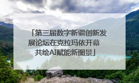 第三届数字新疆创新发展论坛在克拉玛依开幕 共绘AI赋能新图景