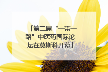 第二届“一带一路”中医药国际论坛在莫斯科开幕