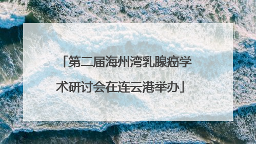 第二届海州湾乳腺癌学术研讨会在连云港举办