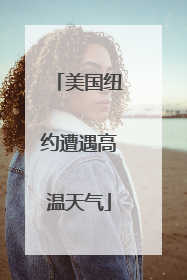 美国纽约遭遇高温天气
