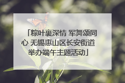 粽叶裹深情 军舞颂同心 无锡惠山区长安街道举办端午主题活动