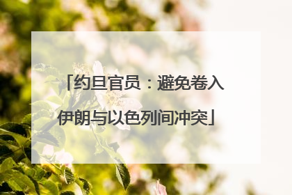 约旦官员：避免卷入伊朗与以色列间冲突