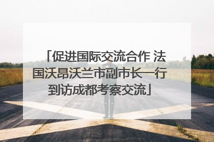 促进国际交流合作 法国沃昂沃兰市副市长一行到访成都考察交流