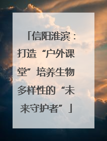 信阳淮滨：打造“户外课堂”培养生物多样性的“未来守护者”