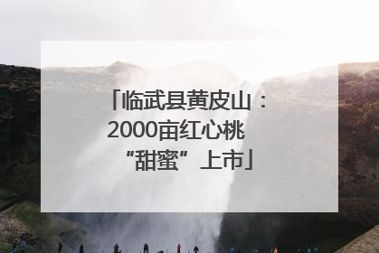 临武县黄皮山：2000亩红心桃“甜蜜”上市