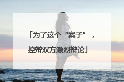 为了这个“案子”，控辩双方激烈辩论