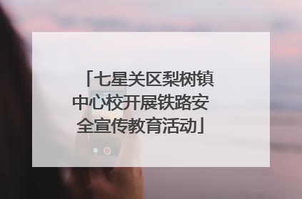 七星关区梨树镇中心校开展铁路安全宣传教育活动
