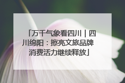 万千气象看四川｜四川绵阳：擦亮文旅品牌 消费活力继续释放