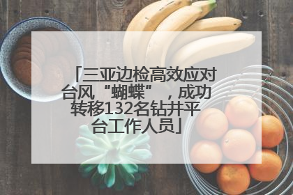 三亚边检高效应对台风“蝴蝶”，成功转移132名钻井平台工作人员