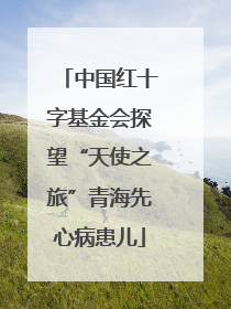 中国红十字基金会探望“天使之旅”青海先心病患儿
