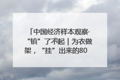 中国经济样本观察·“镇”了不起｜为衣做架，“挂”出来的80亿元“衣架产业”