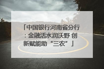 中国银行河南省分行：金融活水润沃野 创新赋能助“三农”