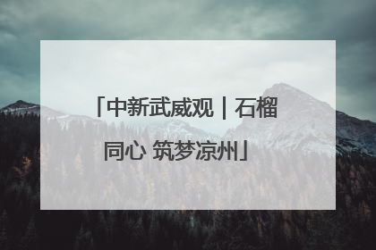 中新武威观｜石榴同心 筑梦凉州