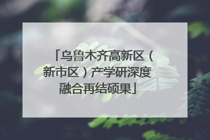 乌鲁木齐高新区（新市区）产学研深度融合再结硕果