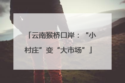 云南猴桥口岸：“小村庄”变“大市场”
