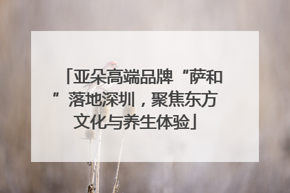 亚朵高端品牌“萨和”落地深圳，聚焦东方文化与养生体验