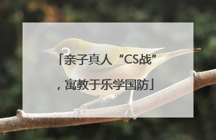 亲子真人“CS战”，寓教于乐学国防