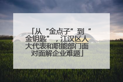 从“金点子”到“金钥匙”，江汉区人大代表和职能部门面对面解企业难题