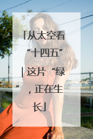 从太空看“十四五”｜这片“绿”，正在生长