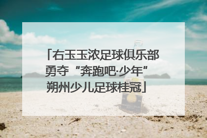 右玉玉浓足球俱乐部勇夺“奔跑吧·少年”朔州少儿足球桂冠