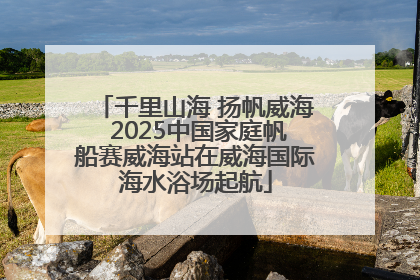 千里山海 扬帆威海 2025中国家庭帆船赛威海站在威海国际海水浴场起航