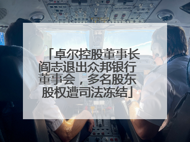 卓尔控股董事长阎志退出众邦银行董事会，多名股东股权遭司法冻结