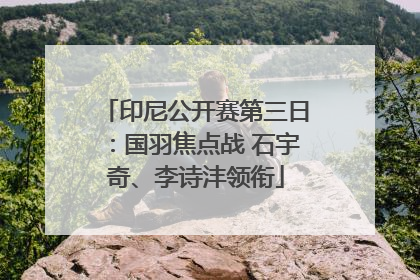 印尼公开赛第三日：国羽焦点战 石宇奇、李诗沣领衔