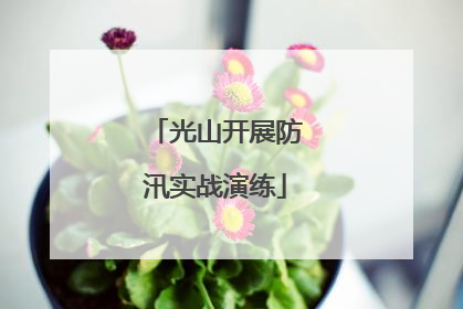 光山开展防汛实战演练